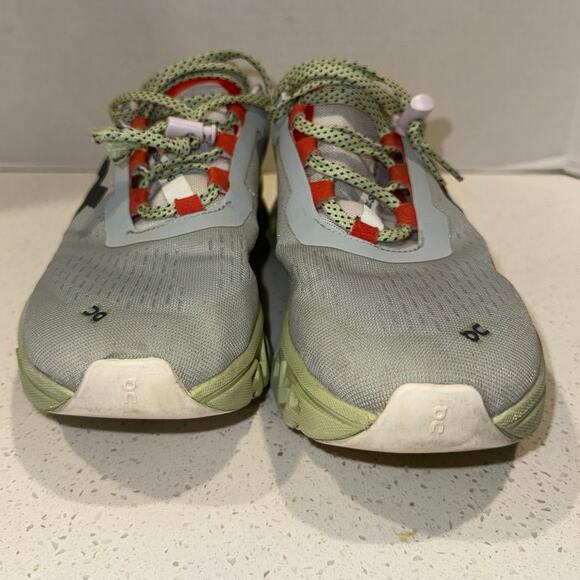 Women's On Cloudmonster Comfort running Shoes Size 9 White/Green - Picture 3 of 8